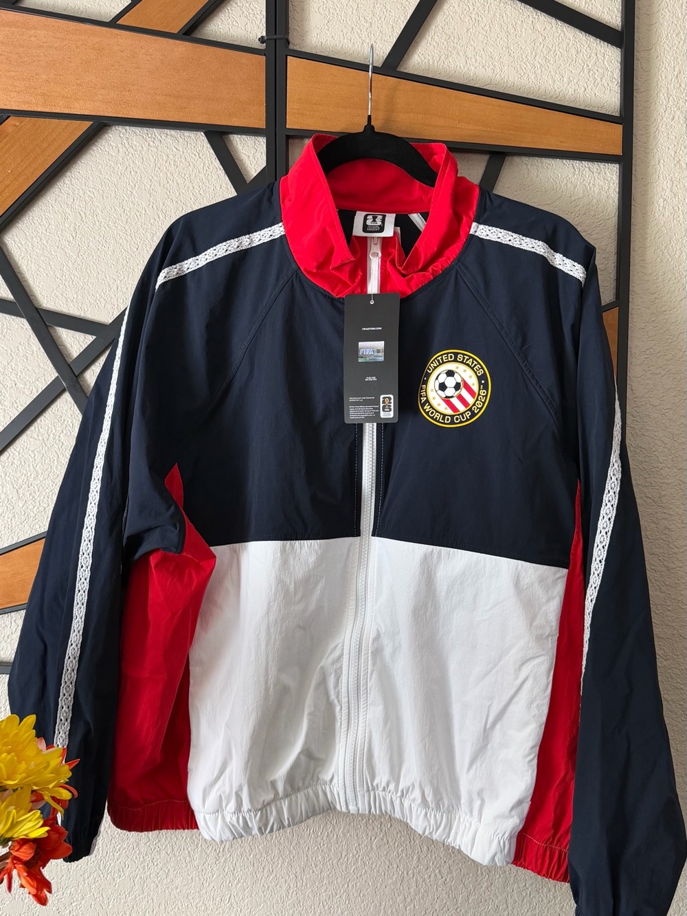 Women’s United States WorldCup Nylon Track Jacket Original Licensed Fifa Apparel